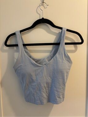 lululemon athletica Pale Blue Scoop Neck Tank